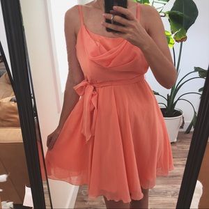 Johnny Martin swing peach dress